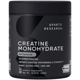 Sports Research Creapure front packaging showing jar and label for trusted purity