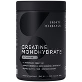 Sports Research creatine front packaging showing clean label and servings for confidence