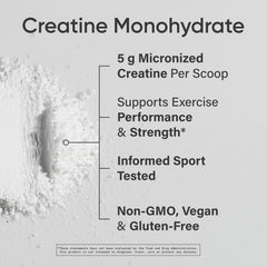 Sports Research creatine powder closeup highlighting fine micronized texture and smooth mixability
