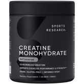 Sports Research front jug showing product and servings for clear choice