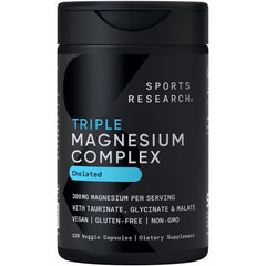 Sports Research front packaging showing bottle and veggie capsules for convenient daily support