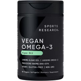 Sports Research front packaging showing bottle and Plantgels benefits