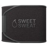 Sports Research waist trimmer front view showing matte black finish and secure fit