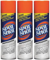 Spot Shot front packaging showing three 18 oz bottles and instant results