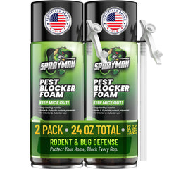 SPRAYMAN front packaging showing two odor-free cans and product labeling benefit