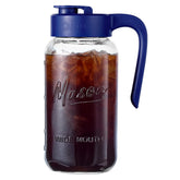 Spreccio front view pitcher showing clear glass and lid, ideal for stylish storage
