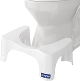 Squatty Potty Simple Curve front view showing clean white finish and compact design benefit