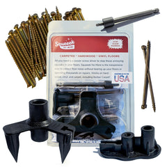 SQUEEEK NO MORE kit overview showing all components for quick repairs