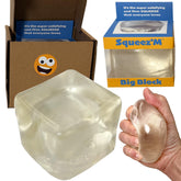 Squeez'M front packaging showing Big Block cube and benefits clearly