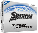 Srixon Q-Star Ultispeed front packaging showing product and benefit