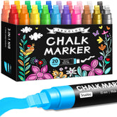 SRUOLOC front packaging showing 20-color jumbo chalk marker set for bold displays