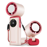 SSWind front view portable fan showing ergonomic grip and cooling benefit
