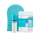 St.Tropez mini kit front packaging showing product and mitt, ideal for travel
