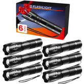 Staaricc front packaging showing six compact LED flashlights and box, convenient for households