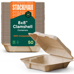 Stack Man front packaging showing 50-pack and eco benefit