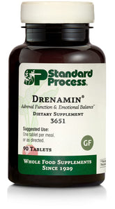 Standard Process Drenamin front label showing product identity and benefits