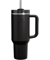STANLEY 40 oz tumbler front view showing black finish and logo, durable hydration