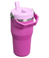 STANLEY flip straw lid open demonstrating quick, one-handed sipping convenience