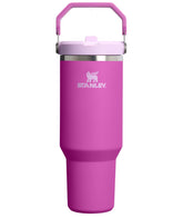 STANLEY IceFlow 2.0 front view showing Dark Blossom finish and 40 oz capacity benefit