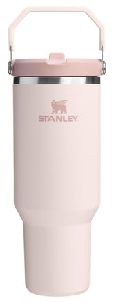 STANLEY front view of 40 oz IceFlow 2.0 in Rose Quartz showing capacity and design benefits