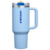 STANLEY Quencher front view showing cornflower blue finish and branding, stylish and durable