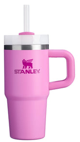 STANLEY Quencher front view in Peony showing stylish travel-ready design and color