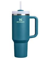 STANLEY front view showing coastal teal Quencher H2.0 and benefits of capacity