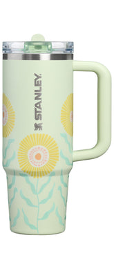 STANLEY Quencher front view showing Honeydew Garden finish and 30 oz capacity benefit