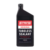 Stan's NoTubes front label on 1000ml bottle showing product identity and capacity benefit