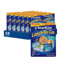 StarKist front packaging lunch-to-go kit showing complete contents for easy meals