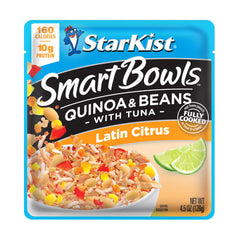 StarKist Latin Citrus open pouch ready to eat, demonstrating portability benefit