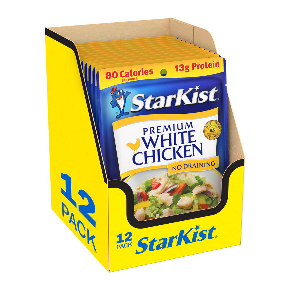 StarKist front packaging showing pouch and easy-grip tear tab for fast meals