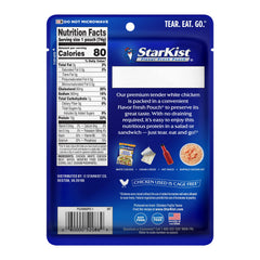 StarKist opened pouch with visible chicken ready to eat for instant protein