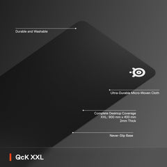 SteelSeries QcK used in gaming setup showing stable tracking for fast play