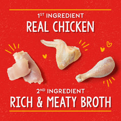 Stella & Chewy's spoon lifting broth showing hydrating savory texture