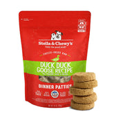 Stella & Chewy's front pack showing Duck Duck Goose flavor and benefits