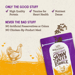 Stella & Chewy's ingredient label highlighting cage-free chicken