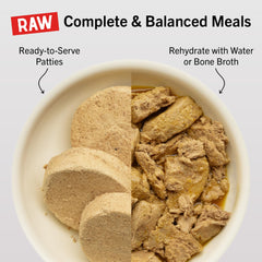 Stella & Chewy's close-up patty texture highlighting protein-rich ingredients