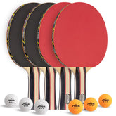 STIGA racket front view showing red and black faces and tournament styling for control
