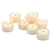 Stonebriar front packaging showing 96 clear cup tea lights and value