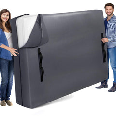 StorageRight front view of queen mattress bag showing full coverage protection