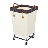 StorageWorks front view showing full hamper capacity and neat storage benefit