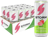 STORM front can showing guava strawberry flavor and energetic appeal