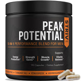 STRIVLABS bottle front packaging showing Peak Potential and benefits
