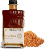 Strongwater bottle front view showing syrup and ready-to-pour convenience