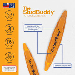 The StudBuddy magnet close-up highlighting strong neodymium magnet benefit