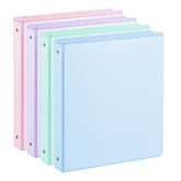 SUIN front view pastel blue binder shows clear cover for quick identification