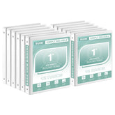 SUIN front cover white binder showing clean appearance and easy labeling