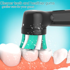 Sulkiwe brush head attached to Oral‑B iO handle demonstrating secure fit