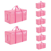 SummitFlare front view of packed pink tote showing capacity and stackability